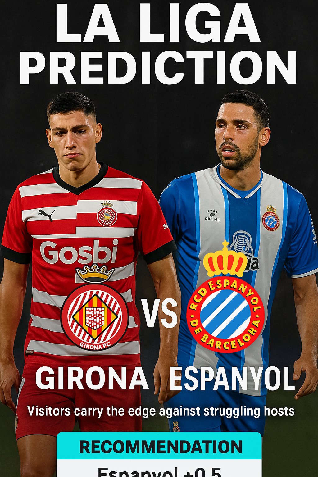 La Liga Prediction Girona vs Espanyol｜Visitors carry the edge against struggling hosts