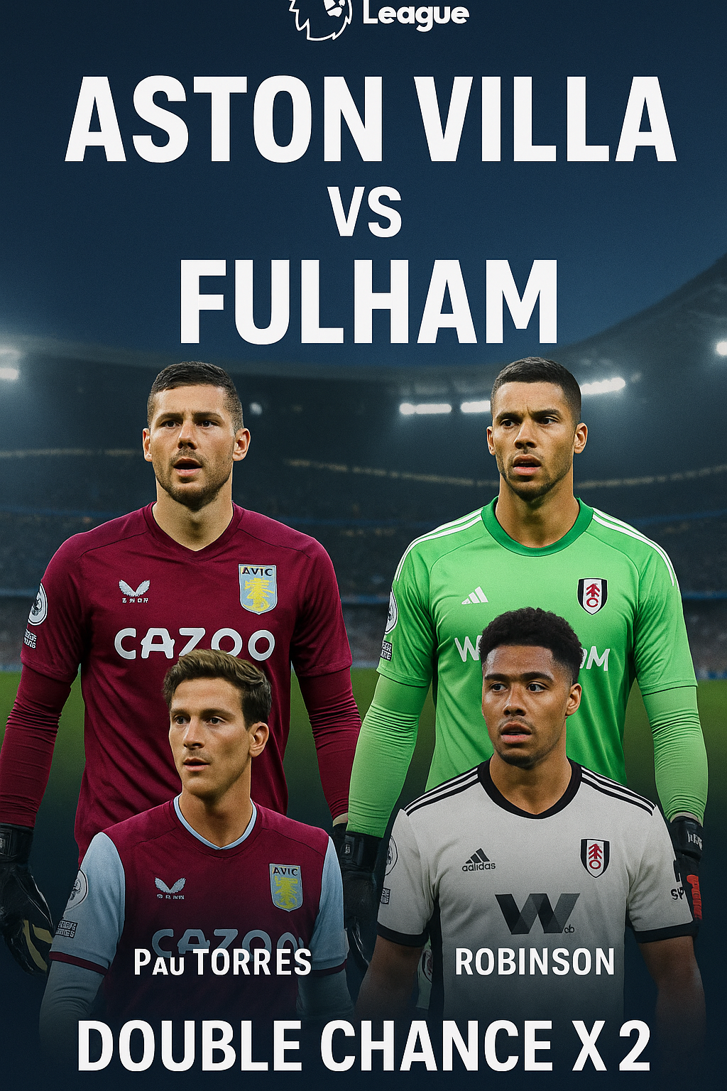 Premier League — Aston Villa vs Fulham — Home side chasing stability while the visitors ride momentum