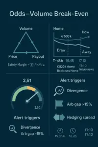 Betfair Data x Bookmaker Strategy: Pinpointing the Break-Even Line with an Odds–Volume Model
