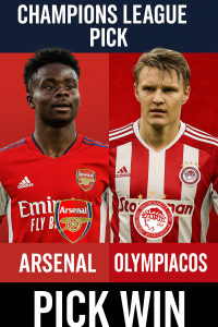 Champions League Pick Arsenal vs Olympiacos Gunners aim to break the curse at the Emirates