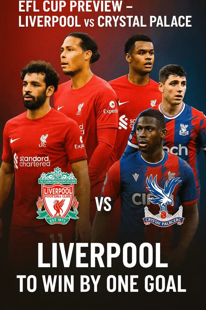 EFL Cup Preview – Liverpool vs Crystal Palace Reds Favored but Defensive Issues Persist