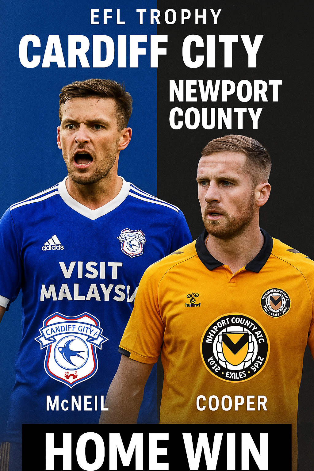 EFL Trophy Prediction – Cardiff City vs Newport County Home dominance expected in Welsh clash