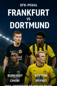 German Cup Showdown Frankfurt vs Dortmund – Visitors Aim to Stay Unbeaten