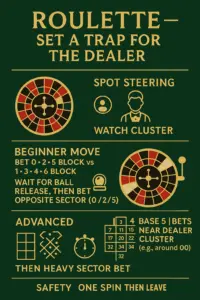 How Players Can “Set a Trap” for the Dealer in Roulette