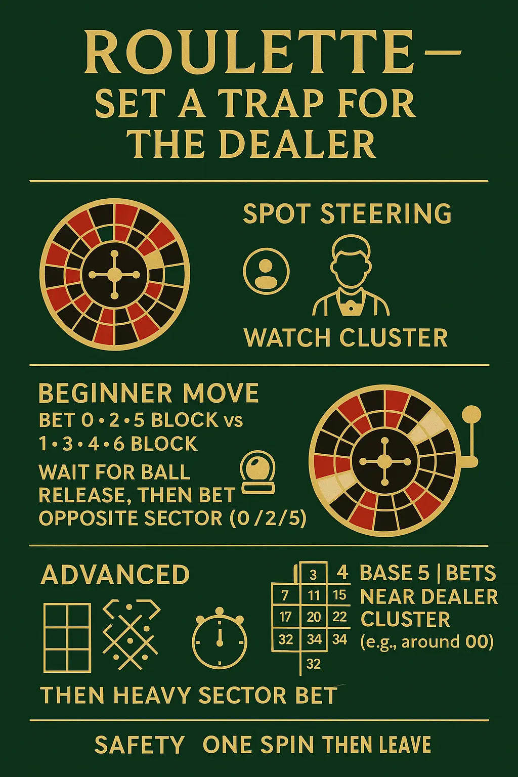 How Players Can “Set a Trap” for the Dealer in Roulette