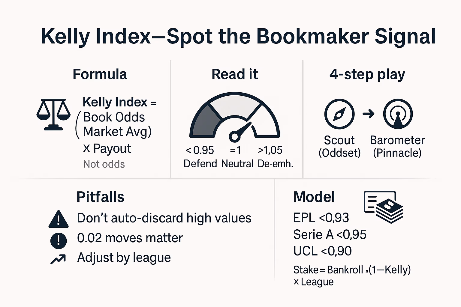 Kelly Index, Explained for Real-World Betting A Hands-On Guide to Reading Bookmaker Signals