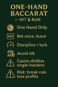 “One Hand Only” at the Baccarat Table