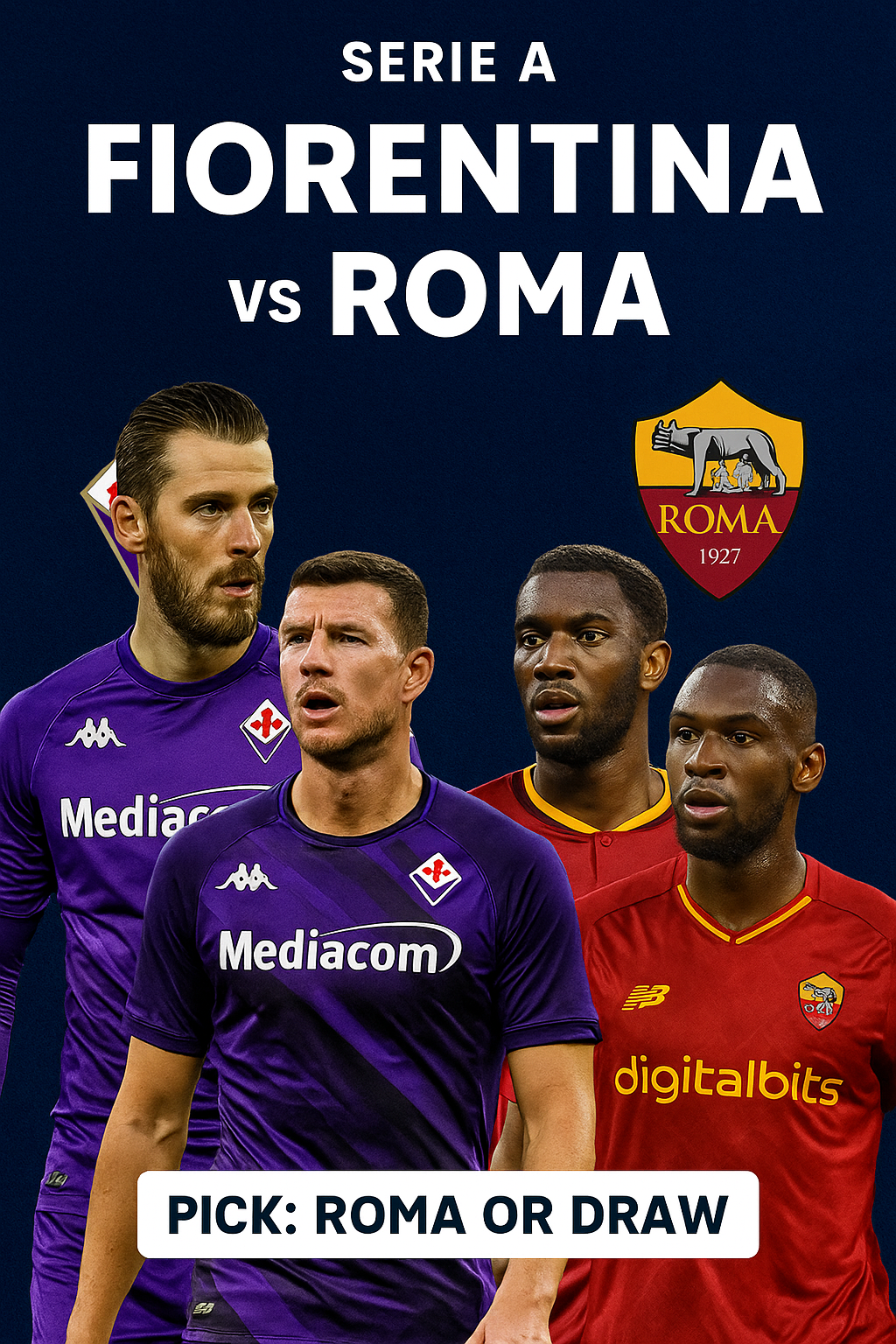 Serie A Match Preview – Fiorentina vs Roma A battle between survival and ambition