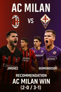 Serie A Showdown AC Milan Aim to Extend Their Home Dominance Against Fiorentina