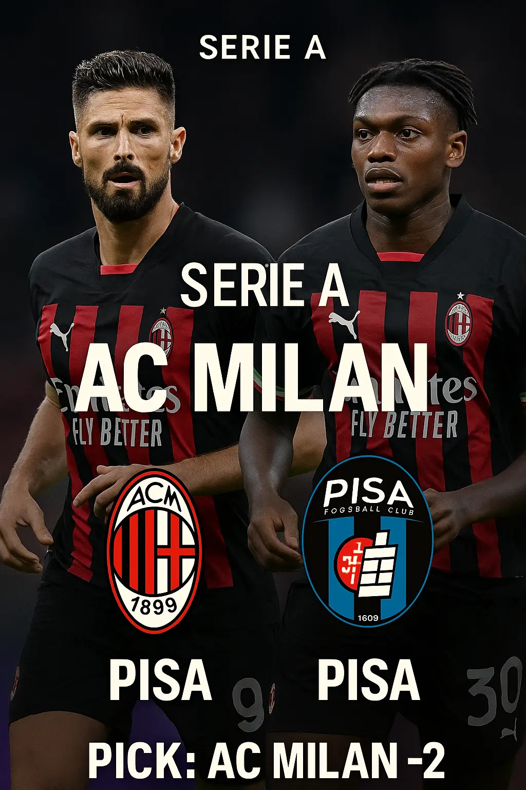 Serie A Showdown AC Milan host Pisa as Rossoneri aim to extend their dominance