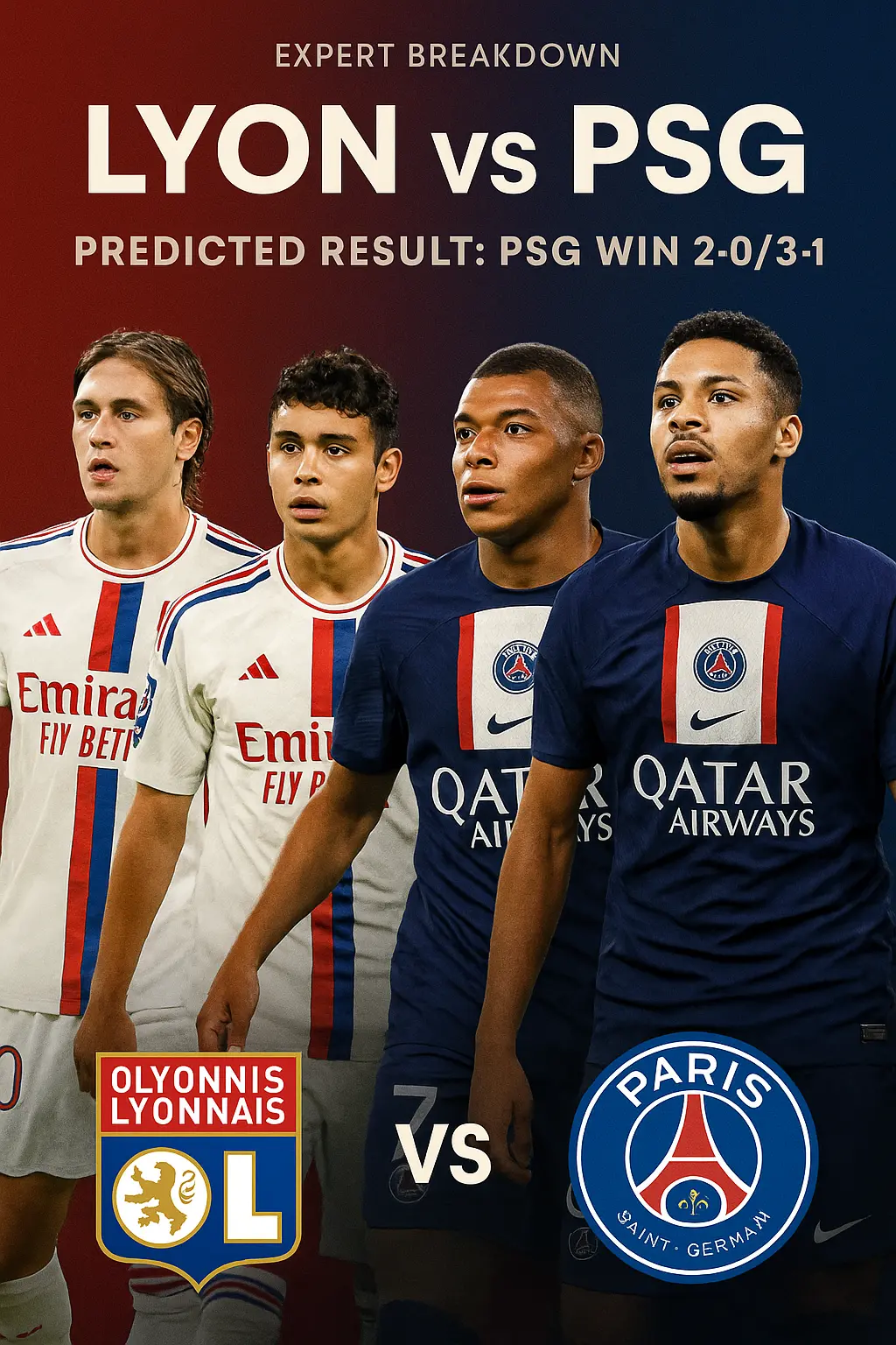 Expert Breakdown · Lyon vs Paris Saint-Germain – Can PSG Maintain Their Dominance on the Road?