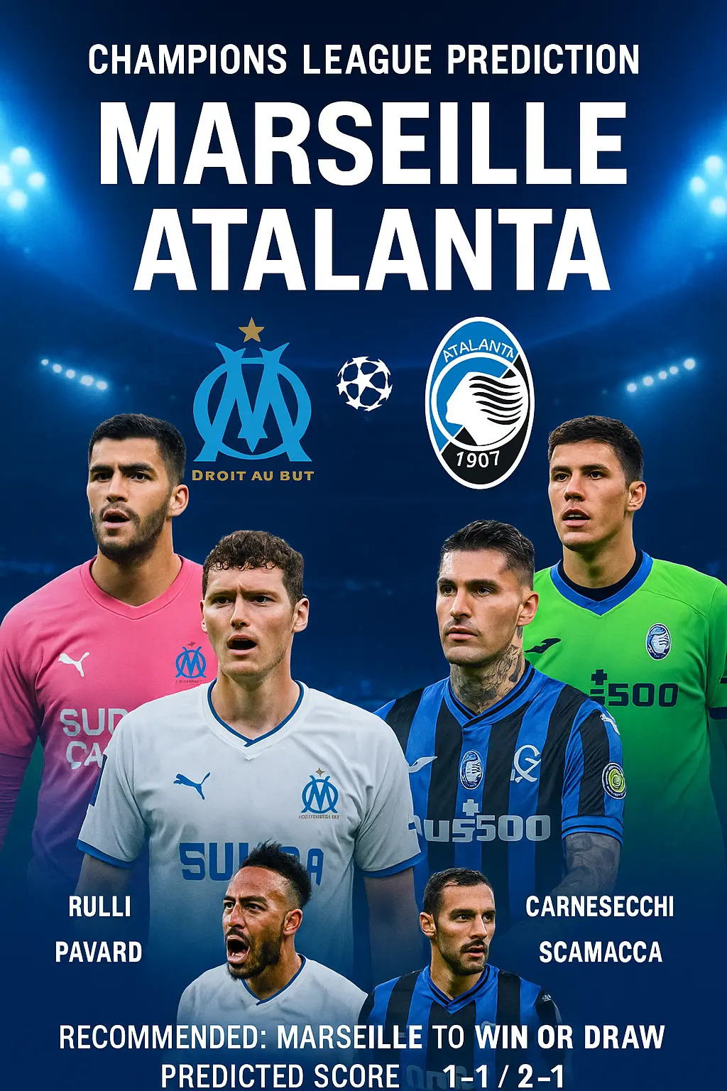 Expert Breakdown – Marseille vs Atalanta: French Firepower Meets Italian Discipline