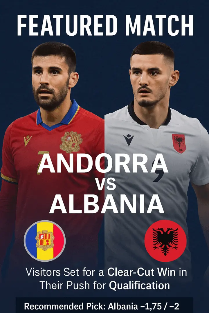 Featured Match Andorra vs Albania – Visitors Set for a Clear-Cut Win in Their Push for Qualification