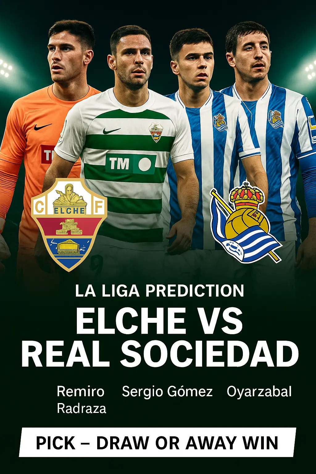 La Liga Prediction – Elche vs Real Sociedad, Visitors Favored to Extend Winning Run