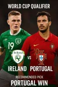World Cup Qualifier  Ireland vs Portugal – Visitors hold all the leverage in a matchup defined by depth and consistency