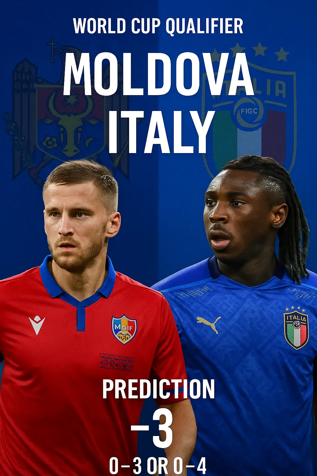 World Cup Qualifier Moldova vs Italy – A lopsided matchup where depth and form heavily favor the visitors