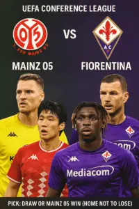 ⚽ UEFA Conference League Preview｜Mainz 05 vs Fiorentina – Tight contest expected as both sides seek redemption