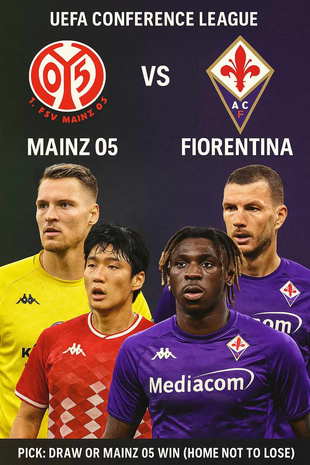 ⚽ UEFA Conference League Preview｜Mainz 05 vs Fiorentina – Tight contest expected as both sides seek redemption