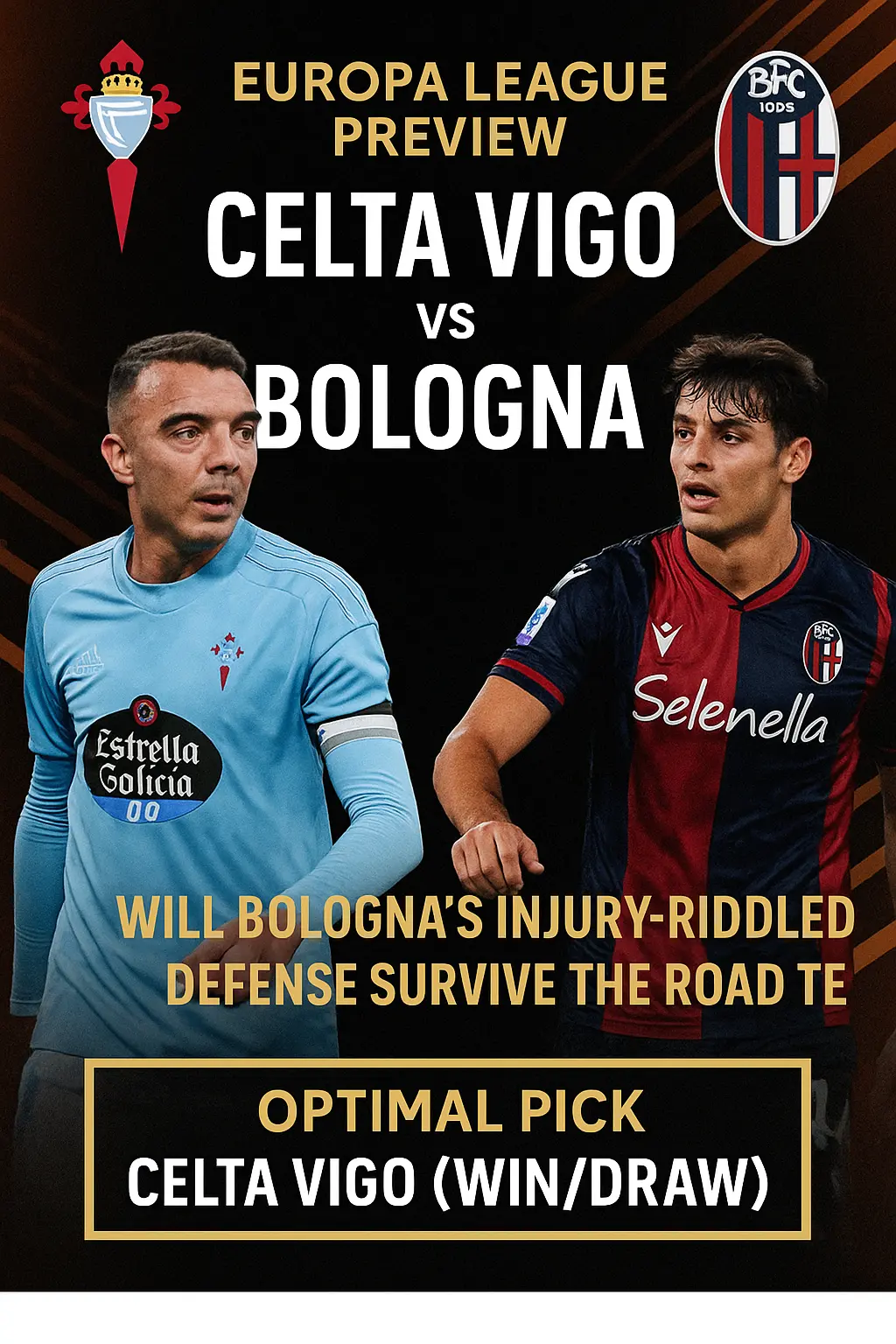 Balaídos Battle Celta Vigo vs Bologna