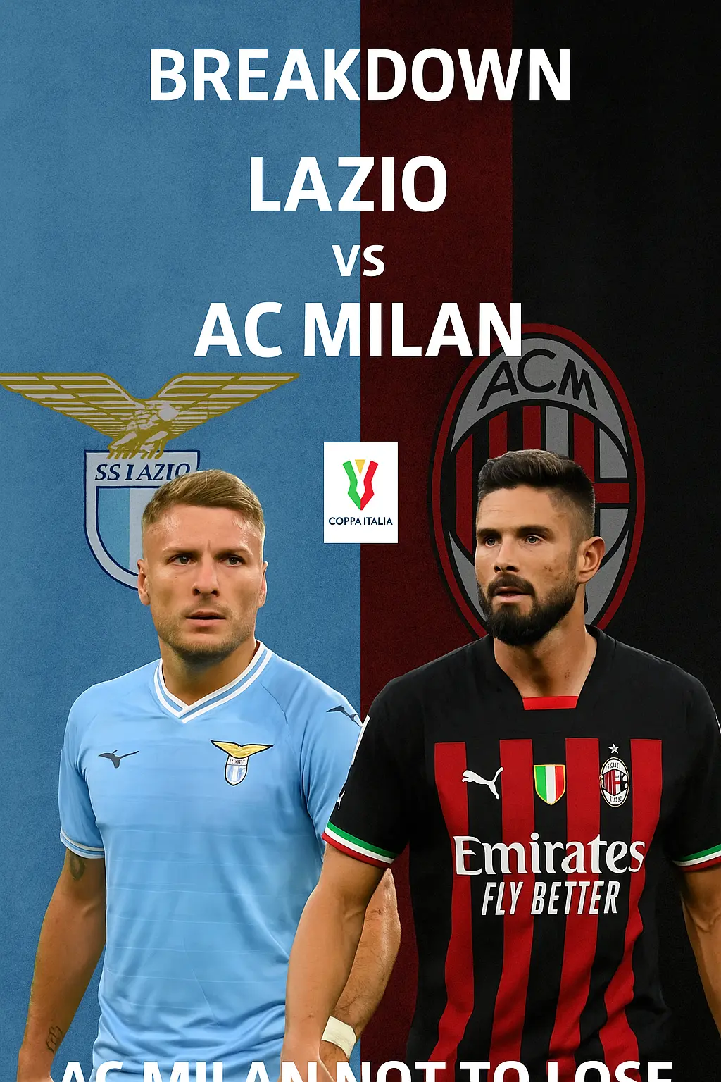 Coppa Italia Breakdown Lazio vs AC Milan A clash between defensive discipline and elite balance
