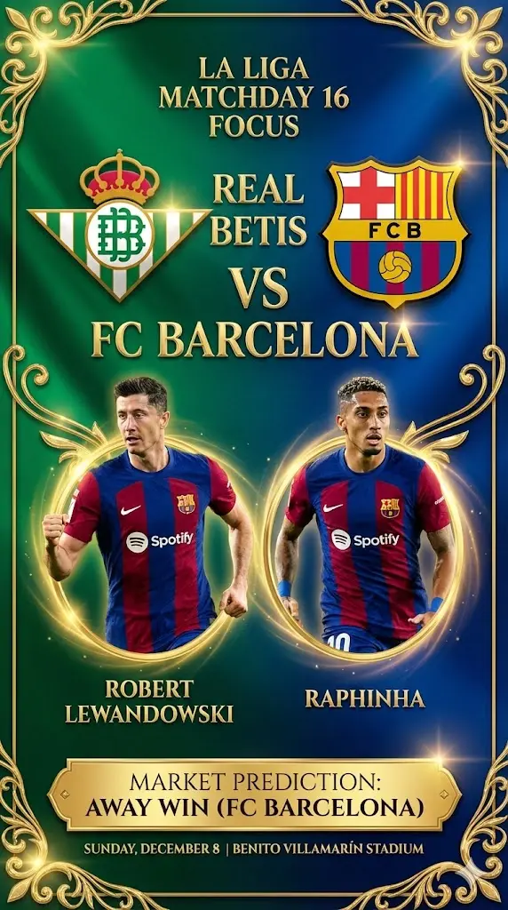 La Liga Matchday 16 Focus Real Betis vs FC Barcelona Catalan Giants Look to Overpower Betis's Home Momentum
