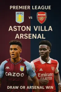 Premier League Aston Villa vs Arsenal A matchup defined by firepower and stability